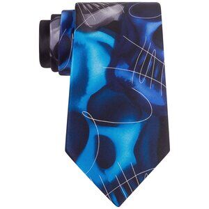 JERRY J GARCIA Black Blue Gray Plague Entity Skulls Halloween Silk Classic Tie